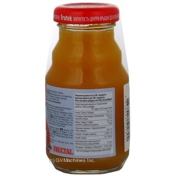 Reconstituted pasteurized homogenized gluten-free nectar enriched with vitamin C and pulp Frutek peach for children from 4+ months 125ml Slovenia - buy, prices for - photo 2