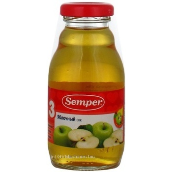 Apple juice Semper sugar-free for 6+ months babies 200g glass bottle Sweden - buy, prices for NOVUS - photo 5