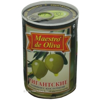 olive Maestro de oliva green with bone 420g can - buy, prices for MegaMarket - photo 3