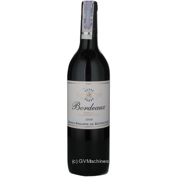 Wine merlot Baron philippe de rothschild red dry 12.5% 2008year 750ml glass bottle Bordeaux France - buy, prices for MegaMarket - photo 3