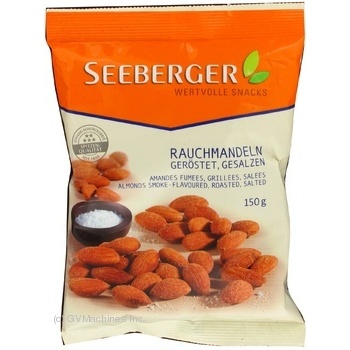 Nuts almond Seeberger smoked 150g - buy, prices for MegaMarket - photo 1