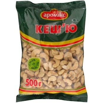 Nuts cashew Aromix dried 500g sachet - buy, prices for MegaMarket - photo 1