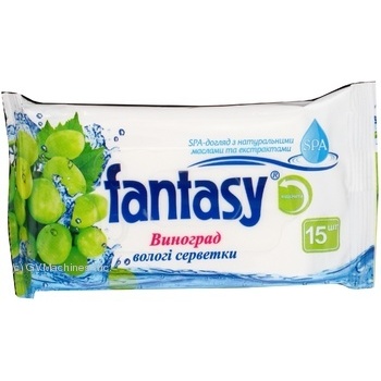 wet wipes fantasy grapes 15pcs 55g Ukraine