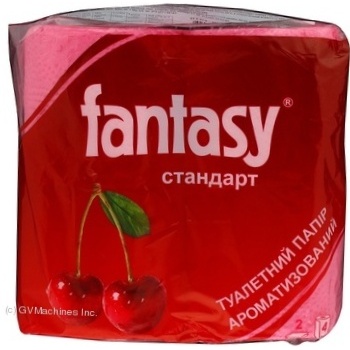 Папір туалетний FANTASY standart кольор. аромат. (4рул/уп) купити, ціни на МегаМаркет - фото 1