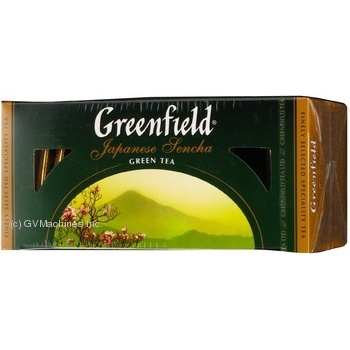 Green pekoe tea Greenfield Japanese Sencha 25х2g teabags Russia - buy, prices for - photo 17