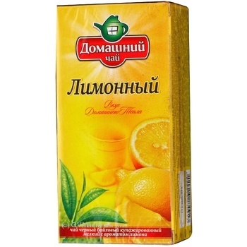 Tea Domashniy chai Homemade style black packed 20pcs 30g cardboard packaging Ukraine - buy, prices for MegaMarket - photo 1