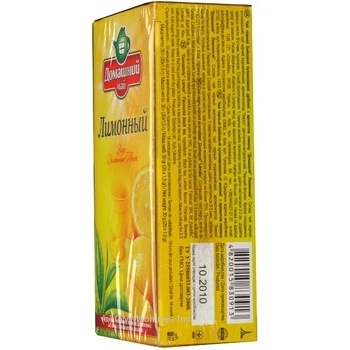 Tea Domashniy chai Homemade style black packed 20pcs 30g cardboard packaging Ukraine - buy, prices for MegaMarket - photo 3
