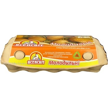 egg yasensvit molodylni c1 10pcs 600g cardboard box Ukraine - buy, prices for - photo 1