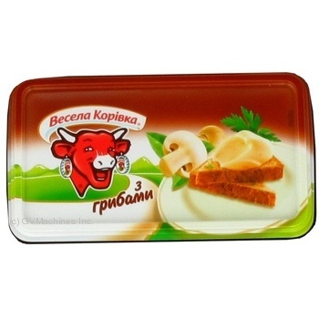 Сыр Вэсэла коривка плавленый с грибами 60% 180г ванночка - купить, цены на - фото 1