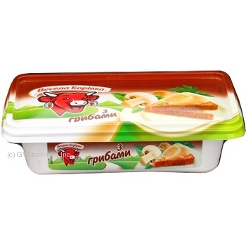 Processed cheese Vesela korivka with mushrooms 60% 180g plastic cup - buy, prices for NOVUS - photo 2