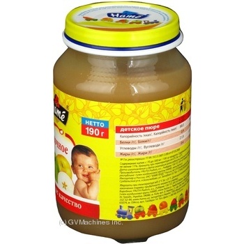 Puree Hame Apple for 4+ month old babies glass jar 190g Czech Republic - buy, prices for MegaMarket - photo 4