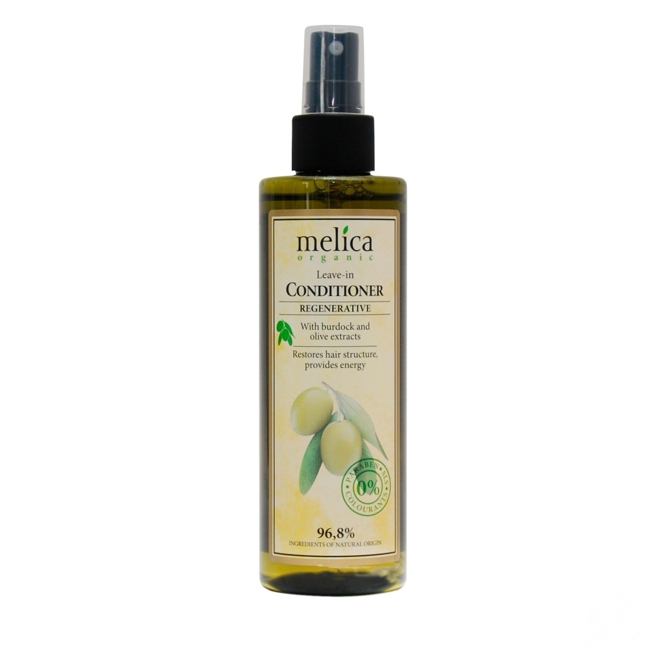 

Кондиционер для волос Melica Organic с экстрактами лопуха и оливы 200мл