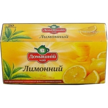 Tea Domashniy chai Homemade style black packed 20pcs 30g cardboard packaging Ukraine - buy, prices for MegaMarket - photo 2