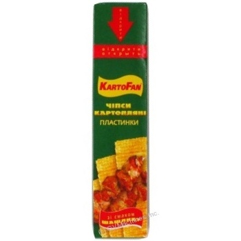 Rectangle potato chips KartoFan with shashlik taste 70g - buy, prices for NOVUS - photo 1