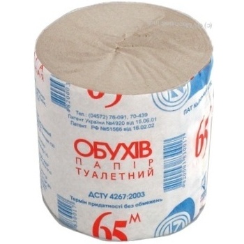 Туалетная бумага Обухов 65м купить, цены на МегаМаркет - фото 2