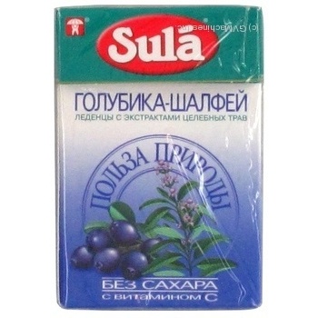 Льодяники голубика, шавлія Sula 40г - купити, ціни на - фото 3