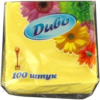 Napkins Dyvo yellow paper for serving 100pcs - buy, prices for MegaMarket - photo 7