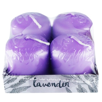 Actuel Lavender Candle 3.5*4.5cm 4pcs - buy, prices for - photo 1