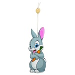 Підвіска декоративна  символ року Кролик в асортименті