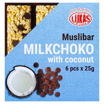 Конфеты Lukas Muslibar Milkchoko с кокосом 150г - купить, цены на Auchan - фото 2