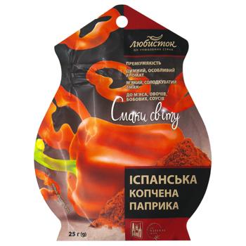 Приправа Любисток Вкусы мира Испанская паприка 25г - купить, цены на Эпицентр FOOD - фото 1
