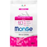 Корм сухий Monge Extra Small з куркою та рисом для собак мініатюрних порід 800г