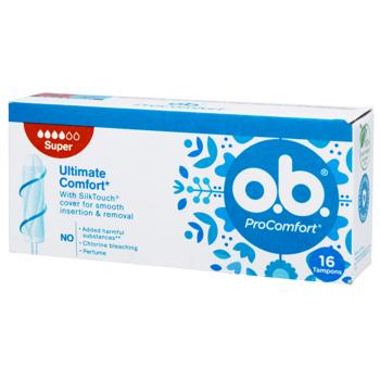 Тампони O.B.® Pro Comfort Super 16шт - купити, ціни на КОСМОС - фото 1