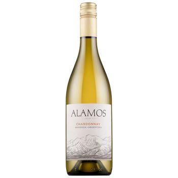 Вино Alamos Chardonnay белое сухое 13.5% 0,75л - купить, цены на Cупермаркет "Харьков" - фото 1