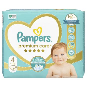 Підгузки Pampers Premium Care 4 максі 9-14кг 34шт - купити, ціни на NOVUS - фото 2