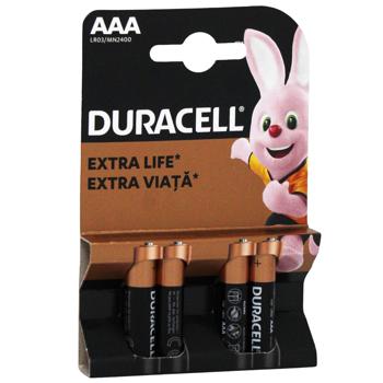 Батарейки Duracell ААА 4шт - купить, цены на КОСМОС - фото 3