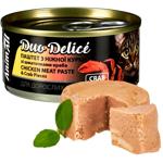 Вологий корм для котів AnimAll Duo Delice Adult 80 г - курка та краб