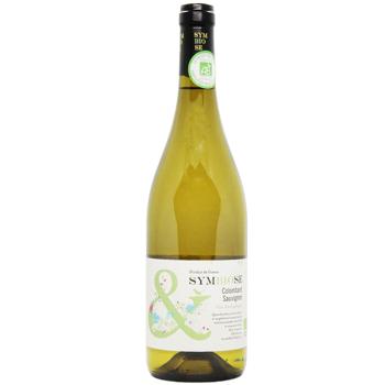 Вино Symbiose Colombard Sauvignon белое полусухое 11% 0,75л - купить, цены на Auchan - фото 1