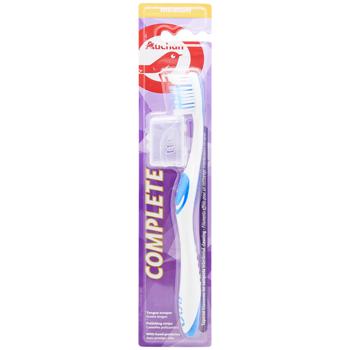 Auchan Toothbrush is an Improved Medium with Cap - buy, prices for - photo 2