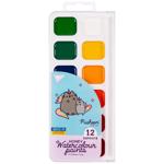 Фарби акварельні Yes Pusheen медові 12 кольорів