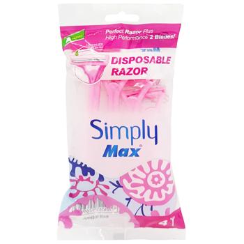 Max Simply 2 Women's Razors 4pcs - buy, prices for COSMOS - photo 1