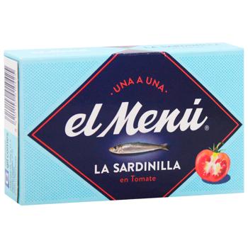 Сардины El Menu Средиземноморские в томате 90г - купить, цены на - фото 3