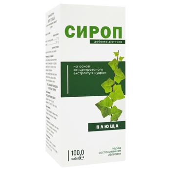 Сироп Плюща Красота та Здоров'я з цукром 100мл - купити, ціни на КОСМОС - фото 1