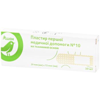 Auchan Woven Basis Medical Plaster 19x72mm 10pcs