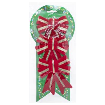 Red-Gold Bows Set 9*11cm 3pcs - buy, prices for Tavria V - photo 1