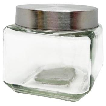 Банка с крышкой стеклянная квадратная 800мл 9907Y - купить, цены на Чудо Маркет - фото 4