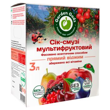 Сок-смузи Garden Gadz Мультифруктовый 3л - купить, цены на МегаМаркет - фото 1