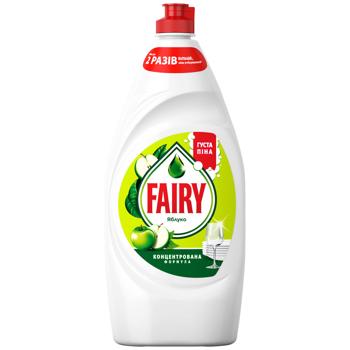 Средство для мытья посуды Fairy Яблоко 900мл - купить, цены на Идеал - фото 1