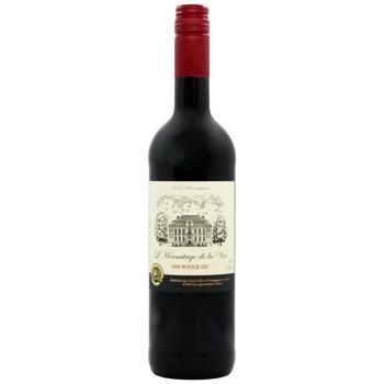 L'Hermitage Dry Red Wine 11% 0.75l - buy, prices for ULTRAMARKET - photo 1