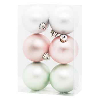 Chomik Matte Christmas Balls 6cm 6pcs - buy, prices for ULTRAMARKET - photo 1