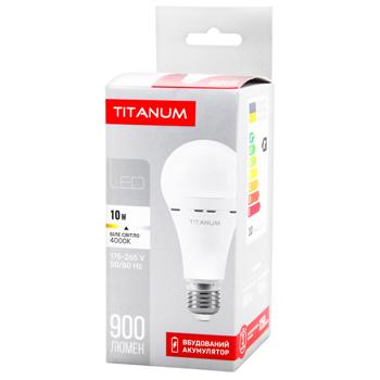 Titanum LED Rechargeable Bulb A68 10W E27 4000K 220V - buy, prices for COSMOS - photo 1