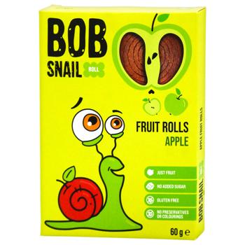 Конфеты Bob Snail натуральные яблочные 60г - купить, цены на КОСМОС - фото 1