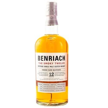 Віскі BenRiach The Smoky 12 років 46% 0,7л - купити, ціни на WINETIME - фото 1