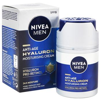 Крем для лица Nivea Men Anti-age Hyaluron увлажняющий 50мл