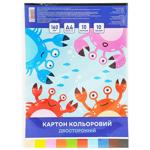 Картон кольоровий Техно Юг двосторонній А4 10 кольорів 10 аркушів