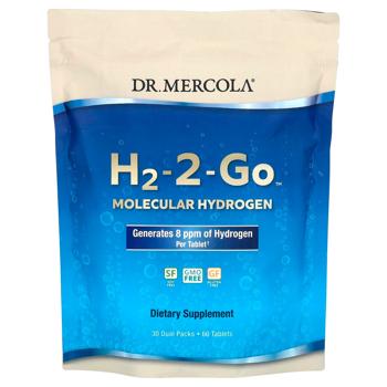 Dr. Mercola H2-2-Go Molecular Hydrogen 30 dual packs, 60 tablets - buy, prices for Biotus - photo 1